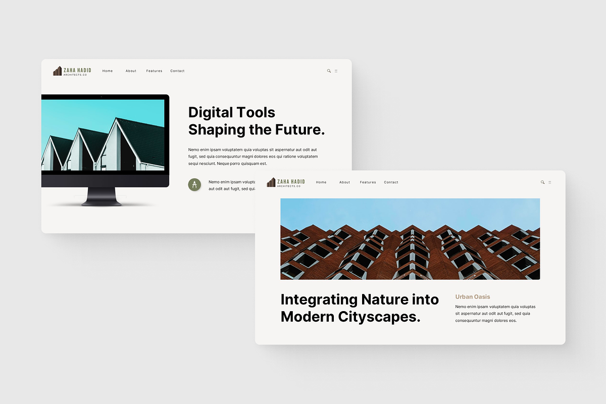 Zaha Hadid Architecture Google Slide, a Presentation Template by SquidPixey (Photo 3 of 6)