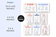 Cupcake Kit Instructions Guide Cards, a Card Template by Snapybiz (Thumbnail 6 of 10)