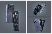 52 iphone 17 Pro, Pro Max Mockup Set, an iPhone Mockup by Custom.scene (Thumbnail 16 of 17)