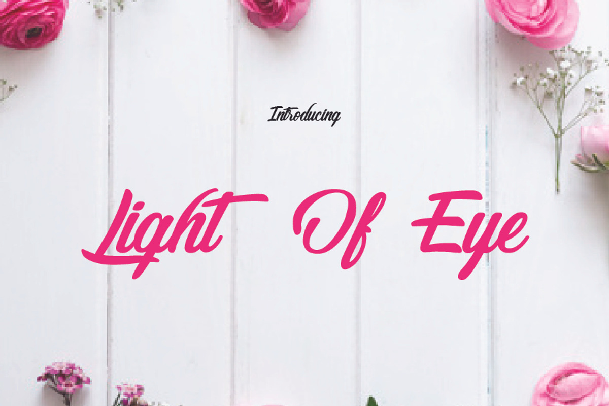 Light of Eye Font