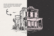 Wild West Vector Illustration Set, an Object Illustration by The October Creative (Thumbnail 4 of 6)