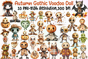 Autumn Gothic Voodoo Doll Clipart Bu, an Illustration by Sublimation Artist (Thumbnail 1 of 6)