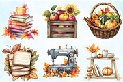Vintage Fall Decorations Clipart, an Illustration by Craft Nest (Thumbnail 5 of 5)