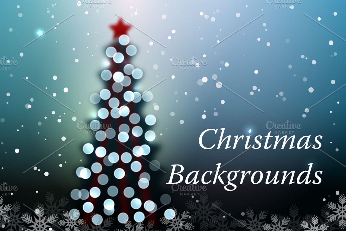 5 Christmas Backgrounds, an Illustration by Sunny Design (Photo 1 of 5)