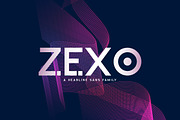 Zexo Sans Family, a Sans Serif Font by khurasan (Thumbnail 1 of 7)