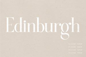 Edinburgh A Classic Serif