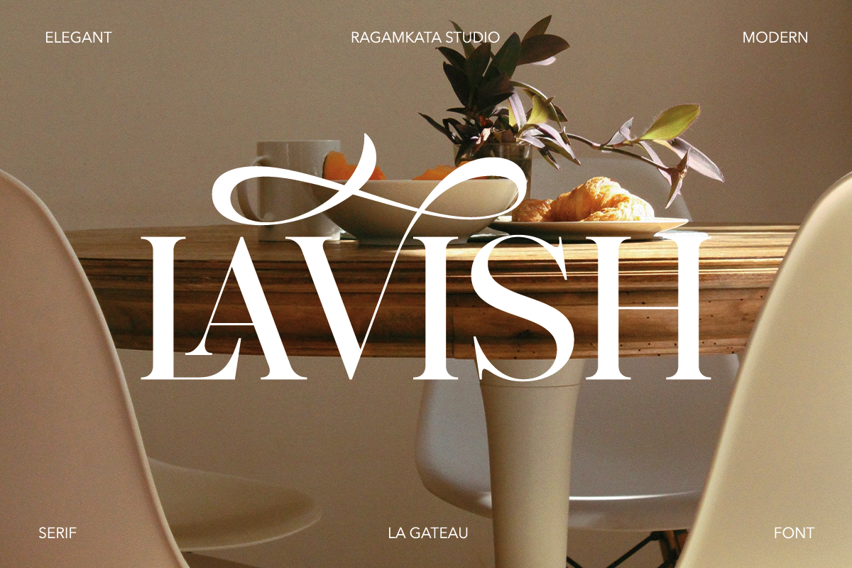 La Gateau - Elegant & Stylish Font, a Serif Font by RagamKata (Photo 6 of 12)