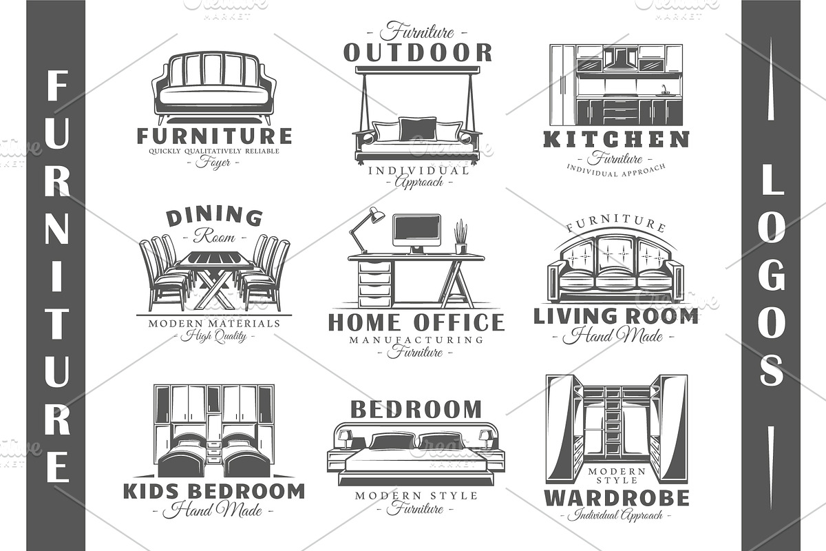 18 Furniture Logos Templates, a Branding & Logo Template by Art Design (Photo 3 of 26)