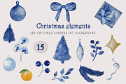 Christmas in Blue, an Illustration by YuliTeh_art (Thumbnail 6 of 11)