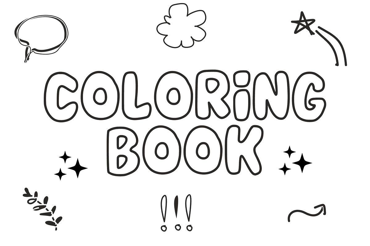 Kids Doodle - Doodle Font Types, a Font by KiddoGlyphs Studio (Photo 2 of 3)
