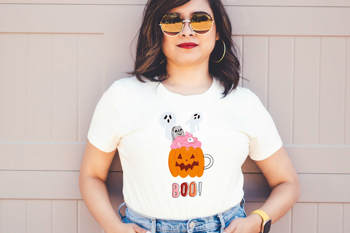 Cute Spooky Halloween Clipart Bundle, an Object Graphic by Ruslana Lubenets (Photo 8 of 21)
