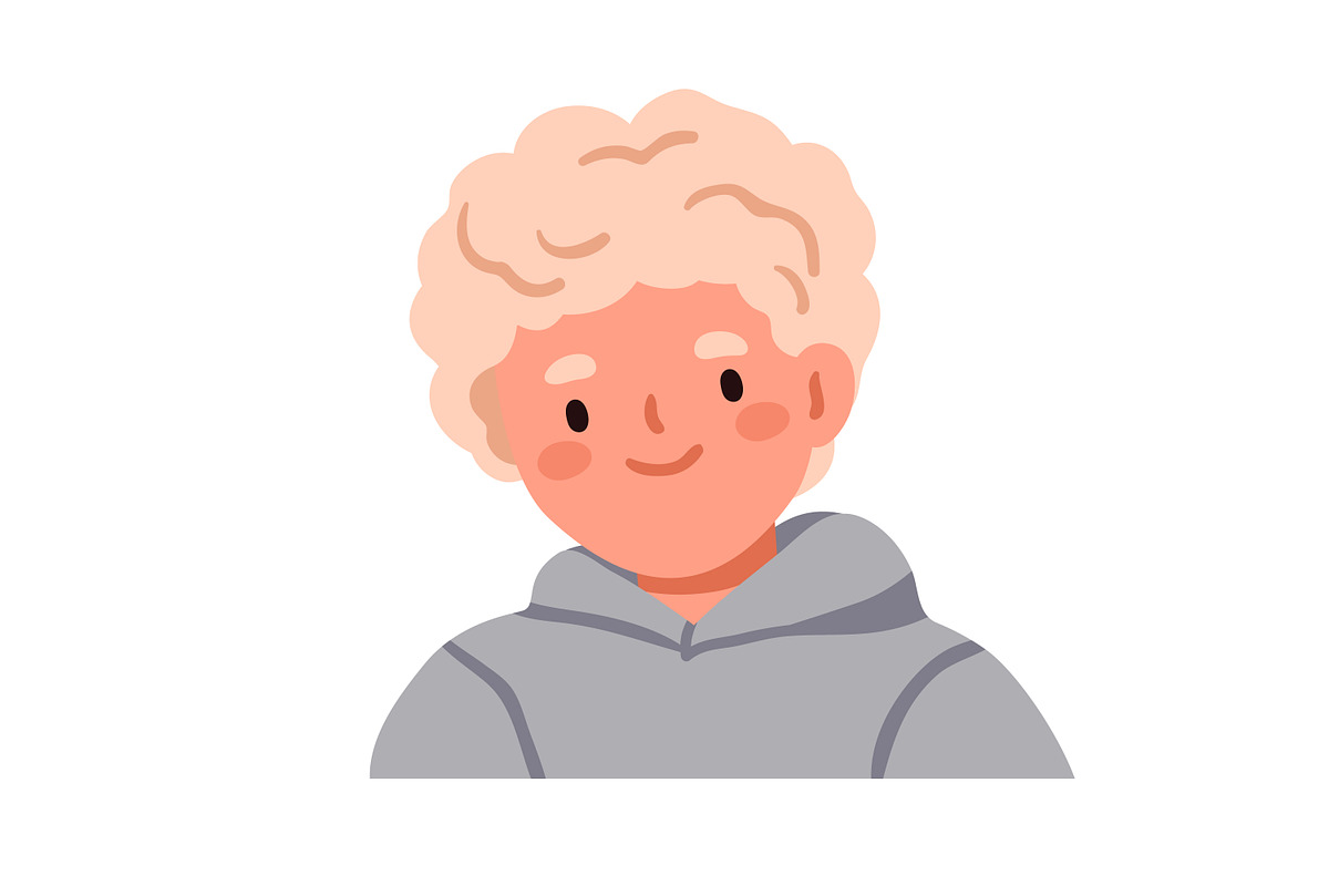 Happy kids. Cute boys and girls set, a Person Illustration by Good Studio (Photo 6 of 10)