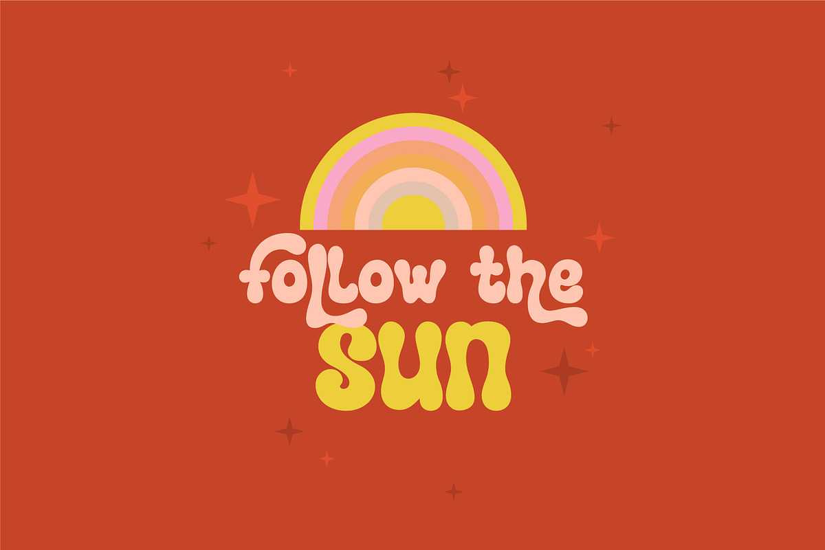 Vintage Psychedelic Font, a Serif Font by Anna Zakharchenko (Photo 7 of 11)