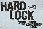 Hardlock: Rough Condensed Fonts, a Sans Serif Font by Eko Bimantara (Thumbnail 1 of 6)