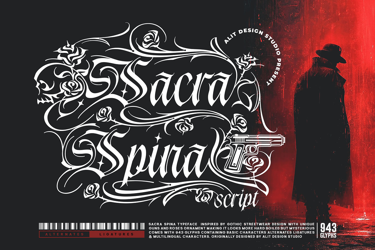 Sacra Spina Typeface, a Blackletter Font by alit design (Photo 1 of 20)