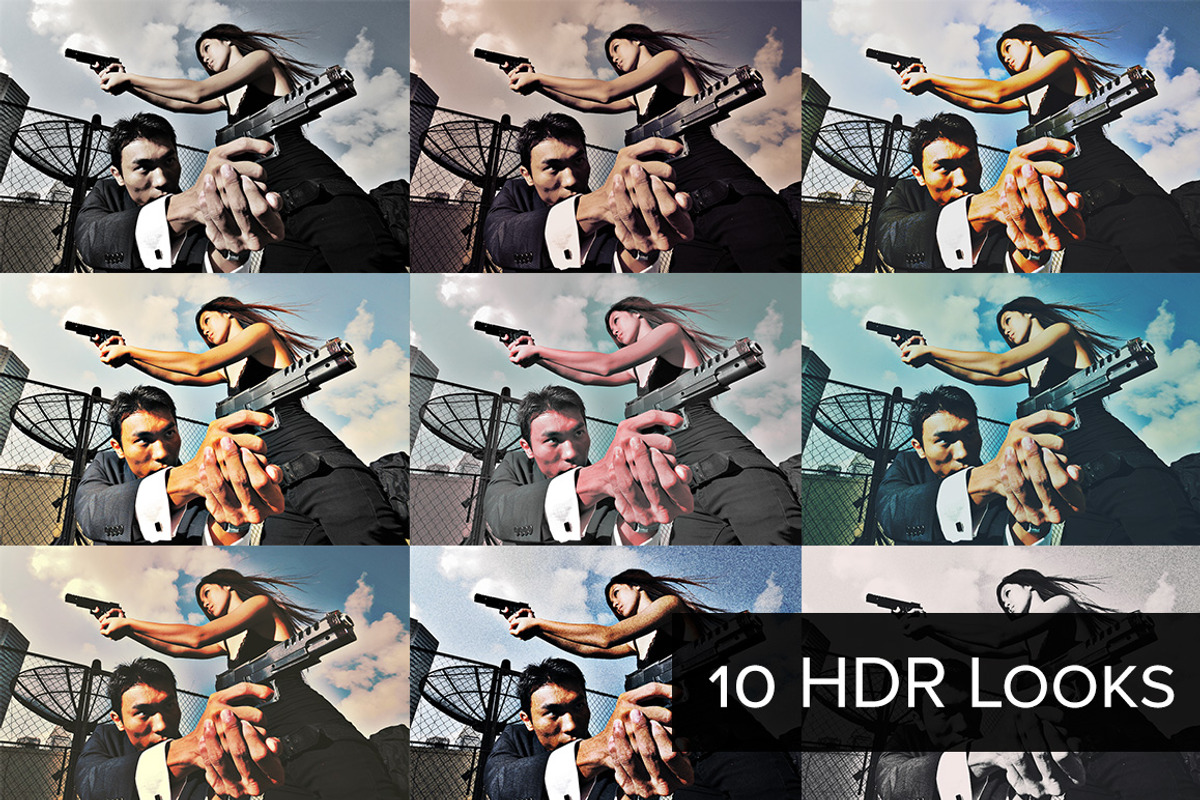 33 Tone Mapping & DRI Actions, an Action Add-On by SparkleStock (Photo 1 of 5)
