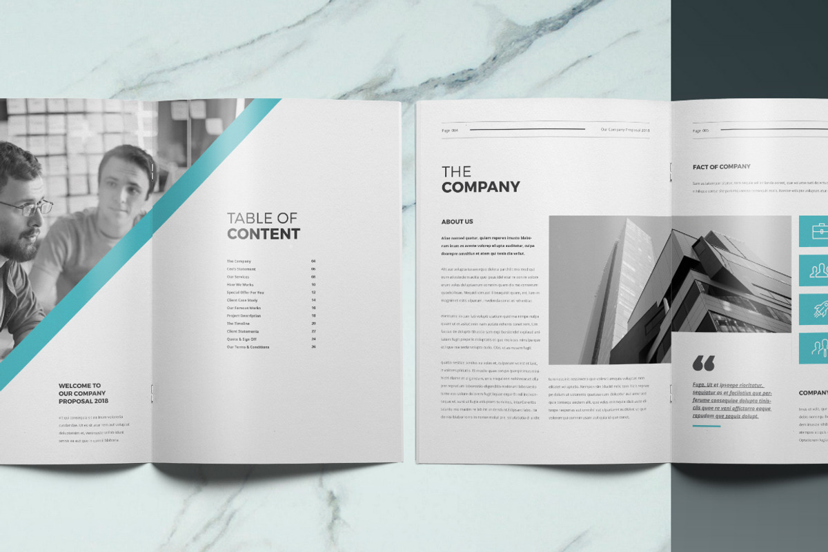 Proposal, a Brochure Template by ThemeDevisers (Photo 2 of 7)