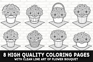 Flower Basket Bundle, an Illustration by musafir_fashion