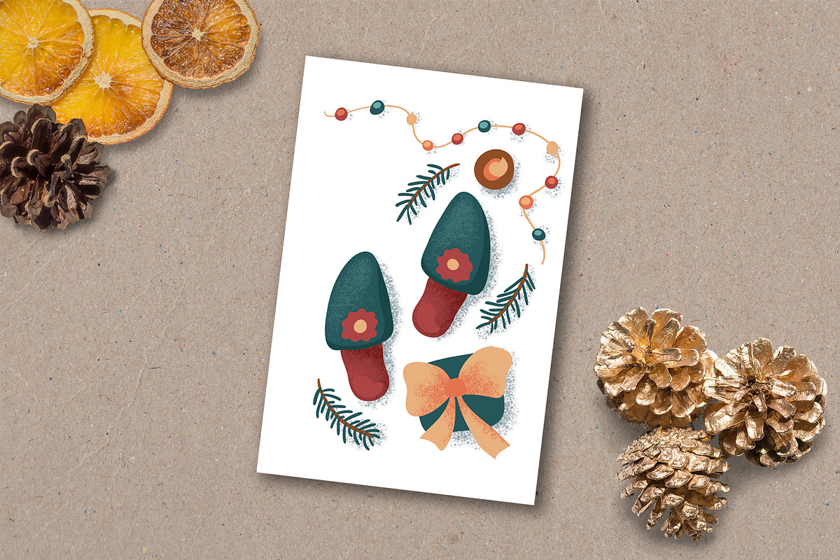 Silent Christmas Greeting Cards, a Decorative Illustration by RabbitAndPencil (Photo 3 of 8)