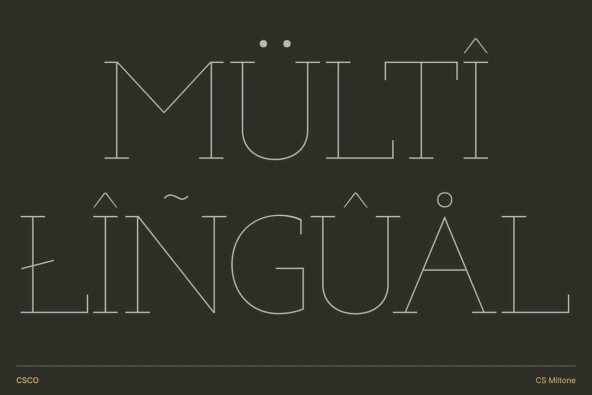 CS Miltone – Thin Slab Serif, a Serif Font by Craft Supply Co. (Photo 5 of 8)