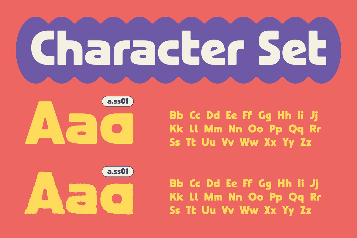 Pop Rough – Expressive Playful Font, a Sans Serif Font by Tiptop Graphic (Photo 4 of 10)