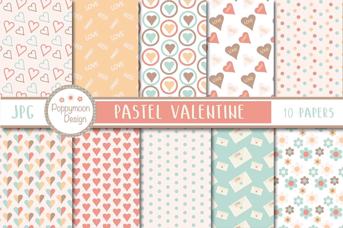 LOVE /Valentine bundle, an Illustration by Poppymoondesign (Photo 20 of 23)