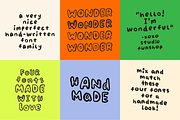 Wonderful! 4 Fonts! Handwriting Set!, a Sans Serif Font by Studio Funshop by Kelli (Thumbnail 2 of 11)