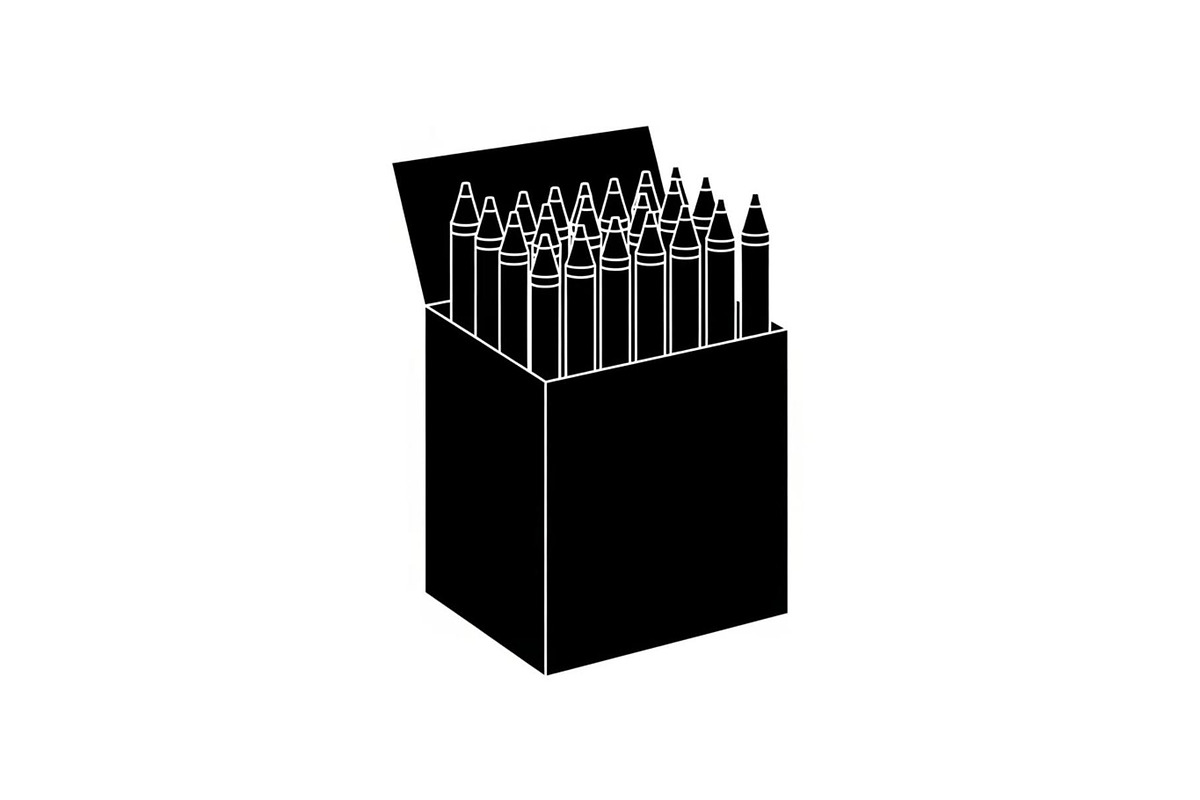 School crayons box silhouette, a Graphic by Designer_Momina (Photo 3 of 10)