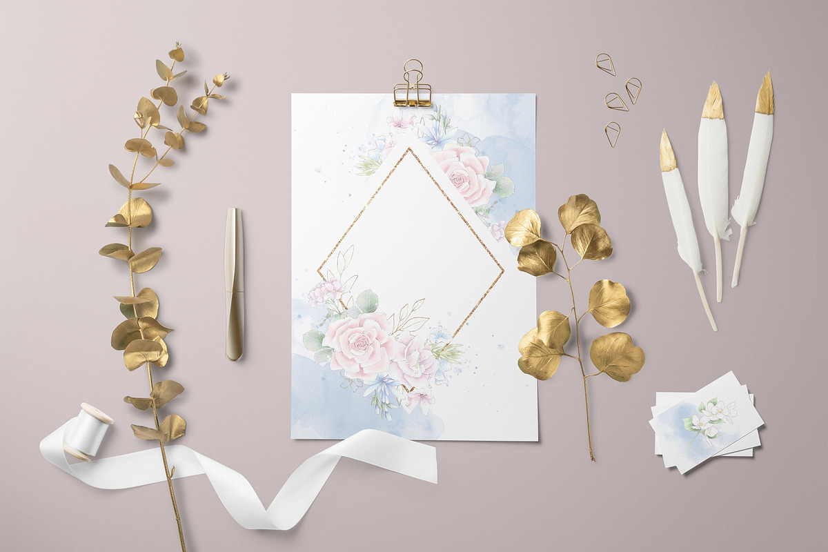 Watercolor flowers Roses clipart, an Illustration by Yuliya Art (Photo 4 of 19)