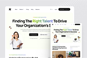 JobHive HR Recruitment Landing Page, a Landing Page Template by SquidPixey (Thumbnail 2 of 5)