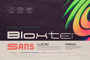 Bloxter Sans - Variable Font Family, a Sans Serif Font by Gleb Guralnyk (Thumbnail 1 of 7)