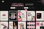 PINK AURA |Instagram Posts Templates, a Social Media Template by Ad Astra Creations (Thumbnail 1 of 6)