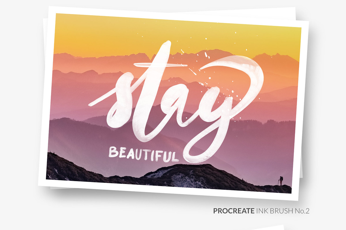 Ink Brushes and Stamps for Procreate, a Brush Add-On by Greek fonts by nantia.co (Photo 7 of 9)