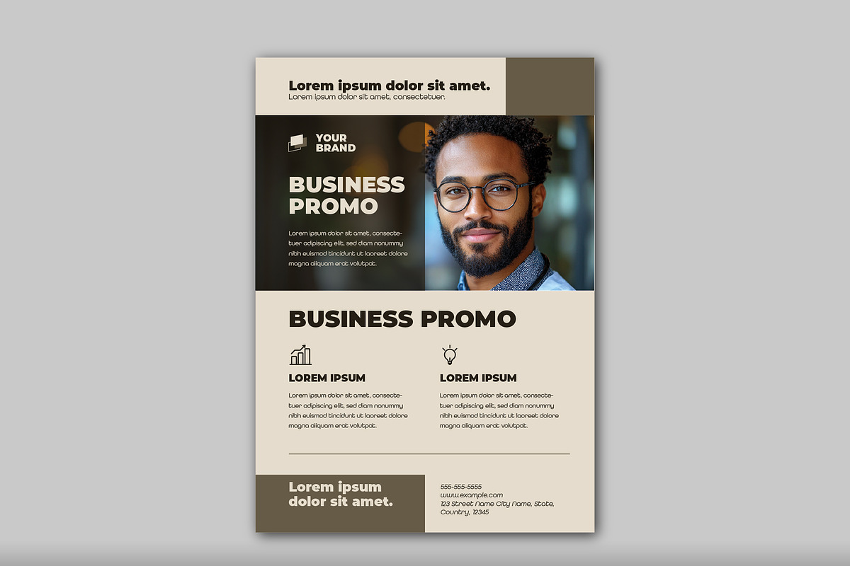 Minimalist Business Flyer, a Templates & Theme by studiogstock (Photo 3 of 3)