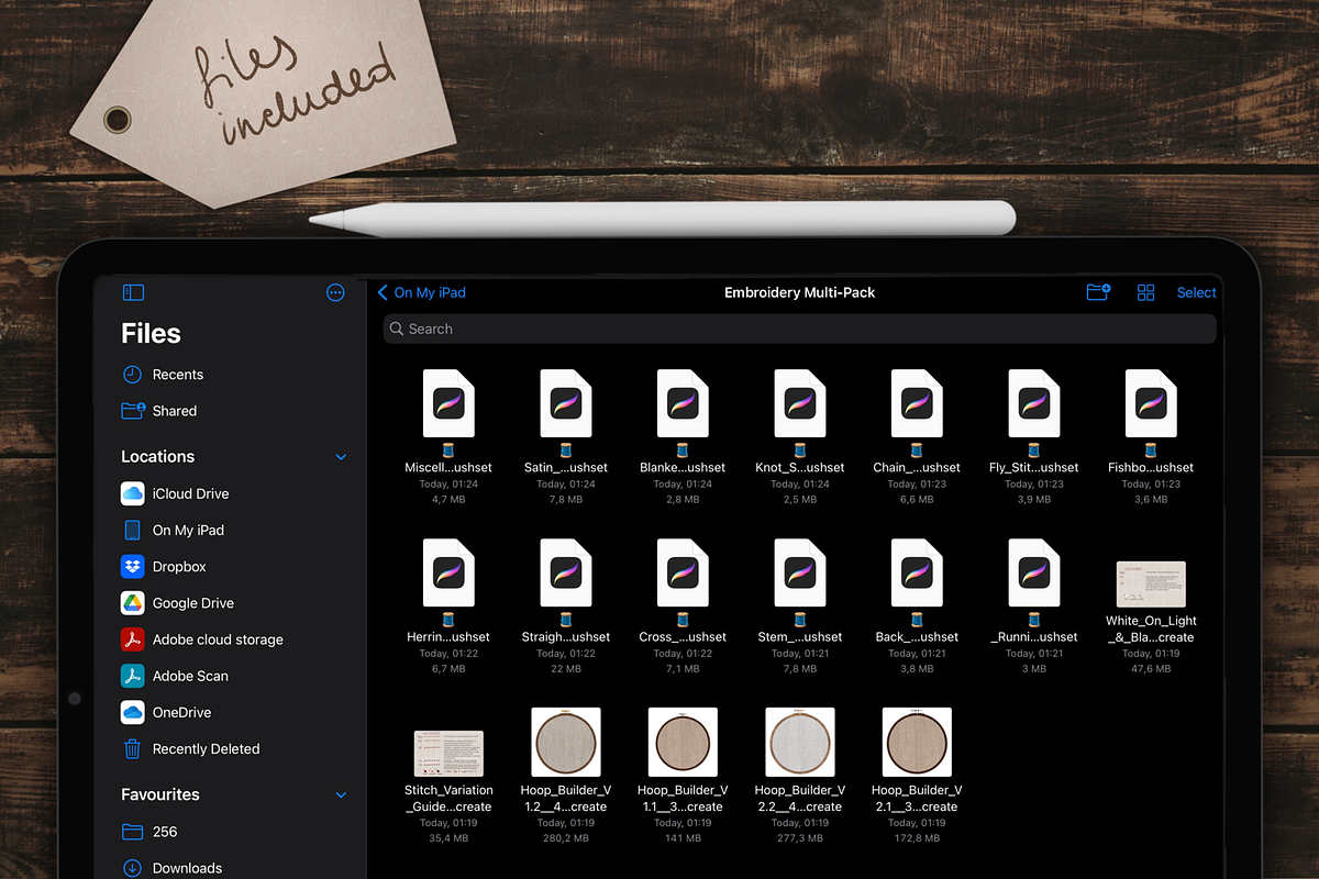 Embroidery brushes for Procreate, a Brush Add-On by bokettori (Photo 3 of 16)