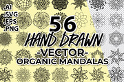 56 Hand Drawn Organic Mandalas, an Object Graphic by MarkieAnn Creative (Thumbnail 1 of 4)