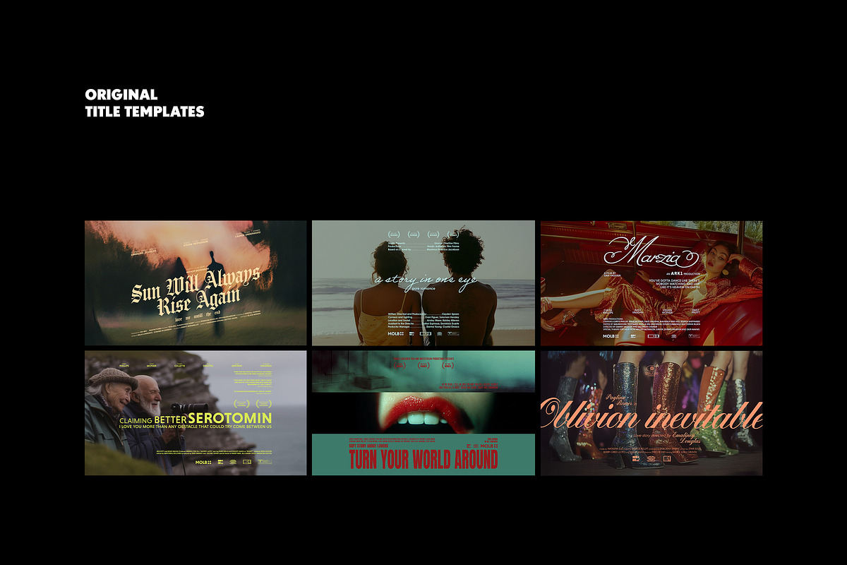 Love Movie Titles Collection, a Templates & Theme by pixelbuddha.net (Photo 2 of 14)