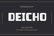 Deicho, a Sans Serif Font by twinstd (Thumbnail 1 of 12)