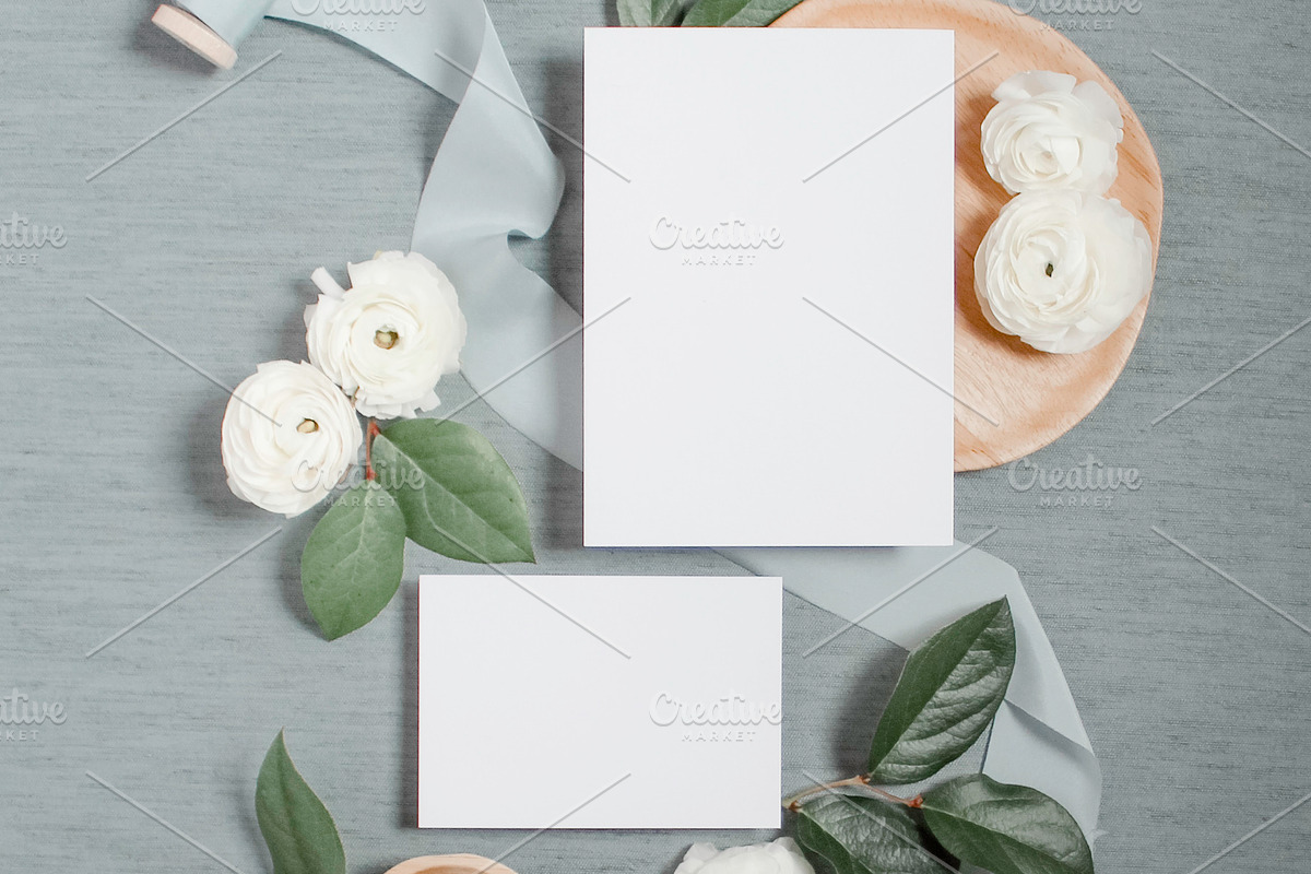 French Blue Linen Styled Photo, a Photo by BlueHarborPaperie (Photo 2 of 2)