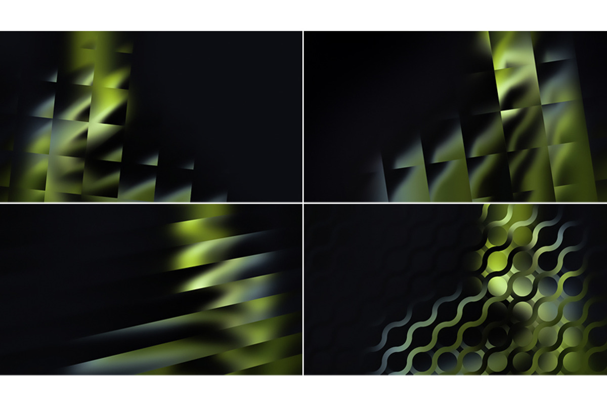 Set of Green Glass Backgrounds, a Background Graphic by BazziBa♥ (Photo 5 of 5)