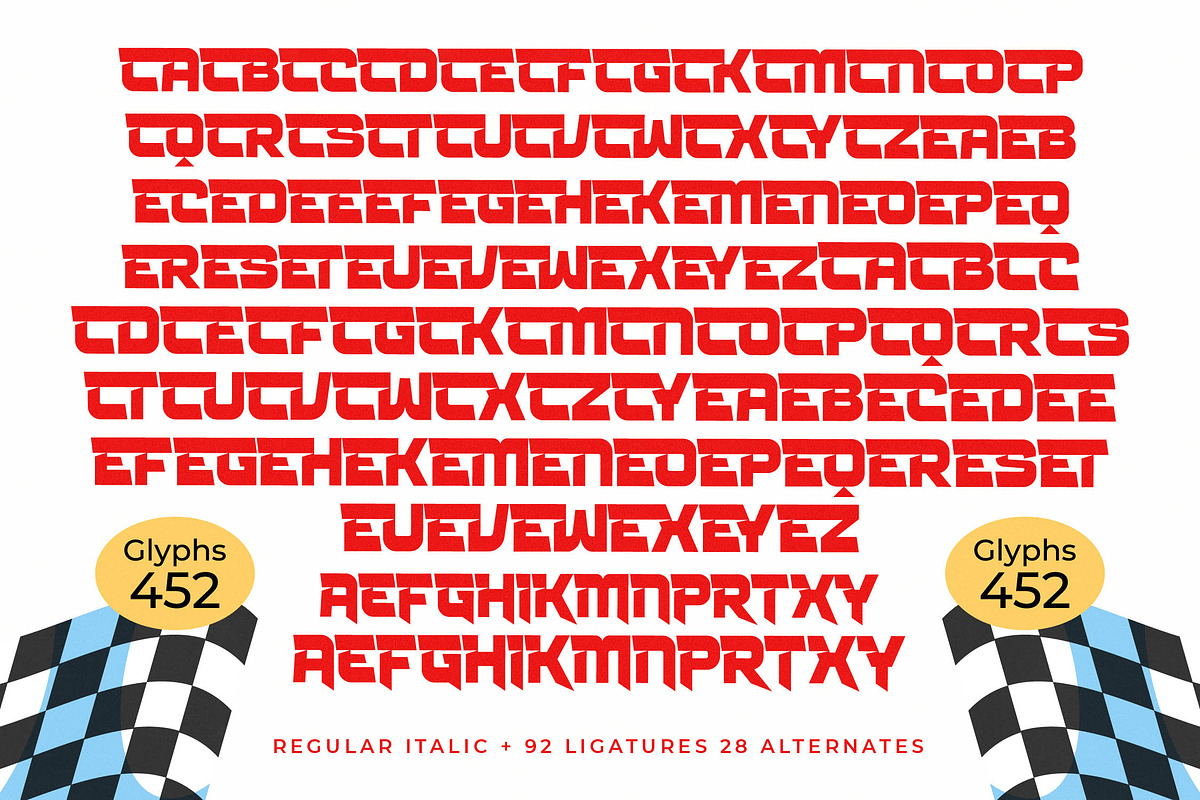 Rocket Track Modern Racing Font, a Sans Serif Font by timelesstype.co (Photo 18 of 20)