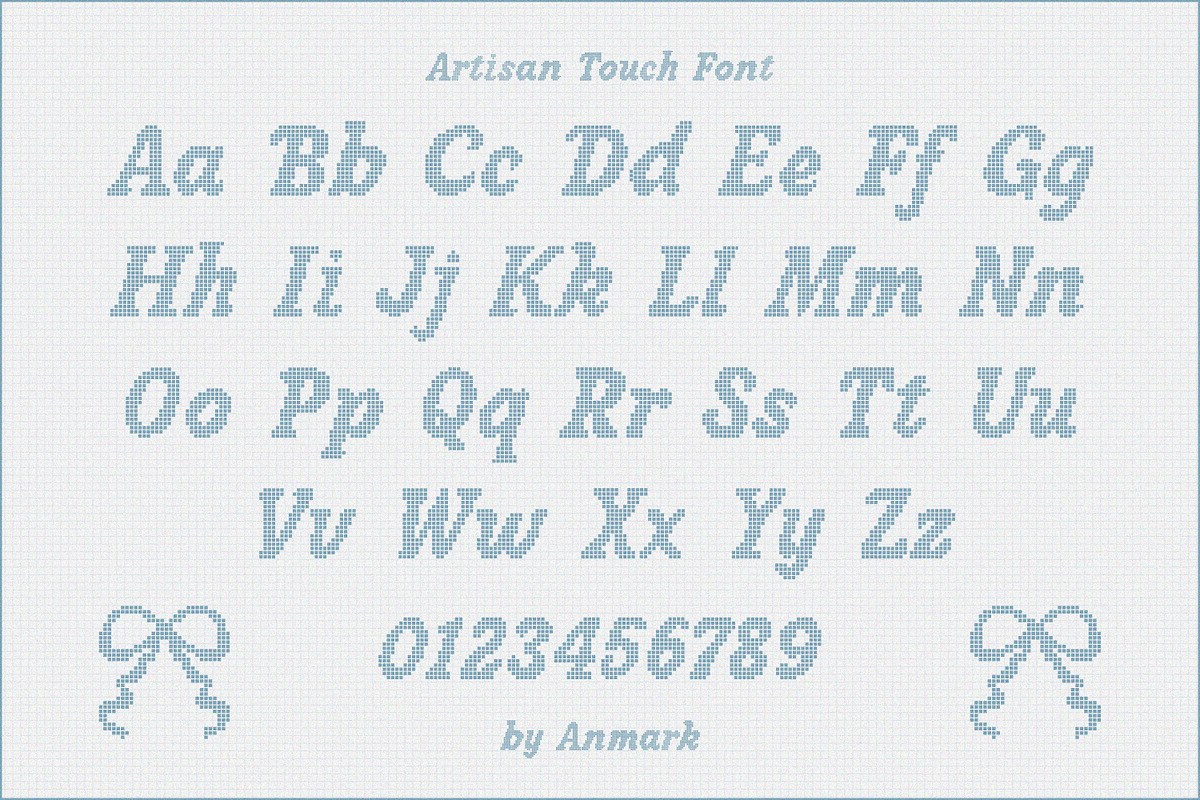 Artisan Touch Vintage Pixel Font, a Serif Font by AnMark (Photo 6 of 10)