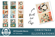 Whimsical Cute Christmas Papers, an Illustration by NiiiNArt (Thumbnail 5 of 8)