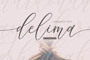 Delima, a Script Font by banks (Thumbnail 1 of 13)