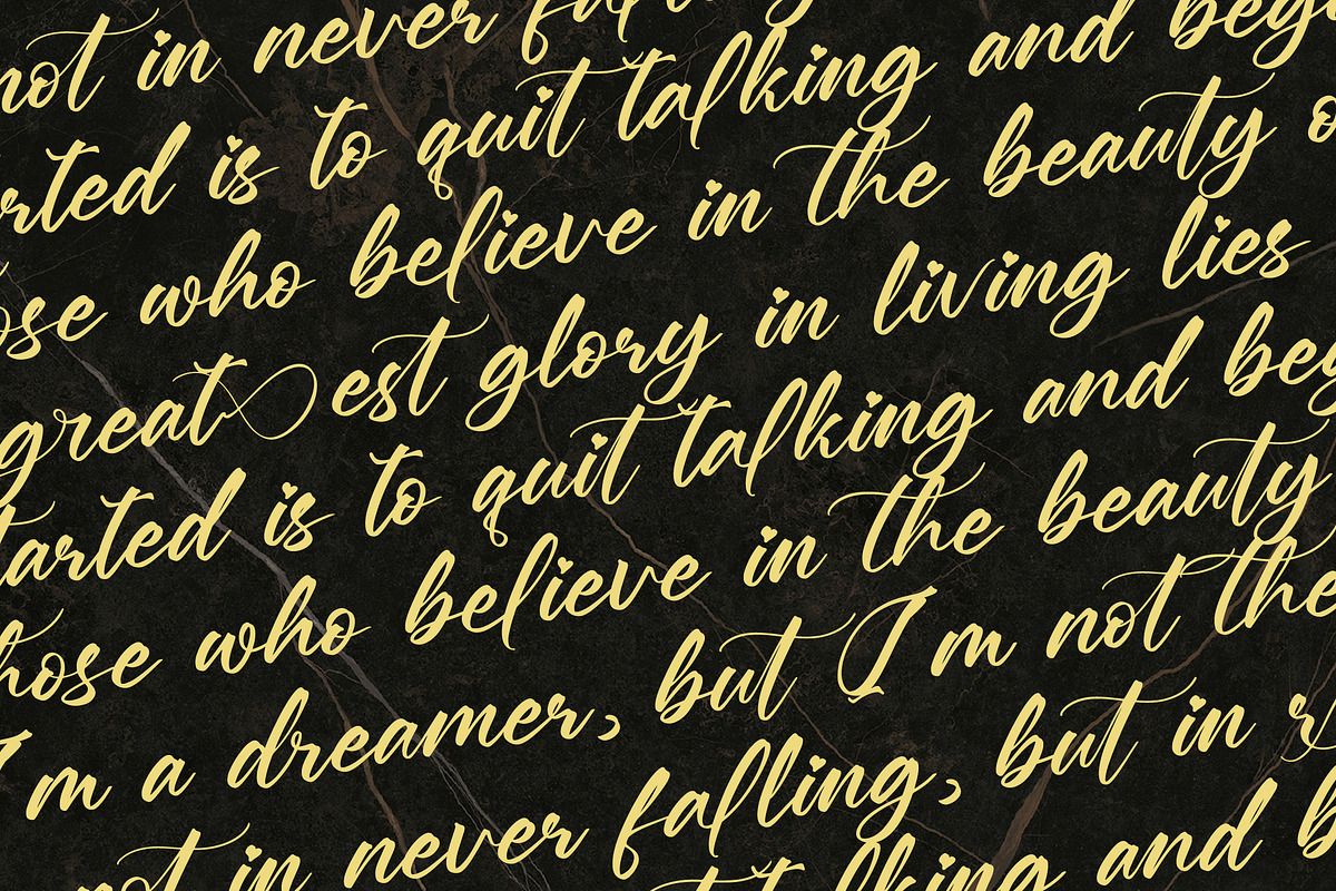 Boytang Keghora Calligraphy Font, a Script Font by Letterena Studios Script (Photo 17 of 20)
