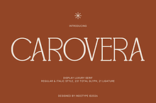 CAROVERA - Display Luxury Serif Font