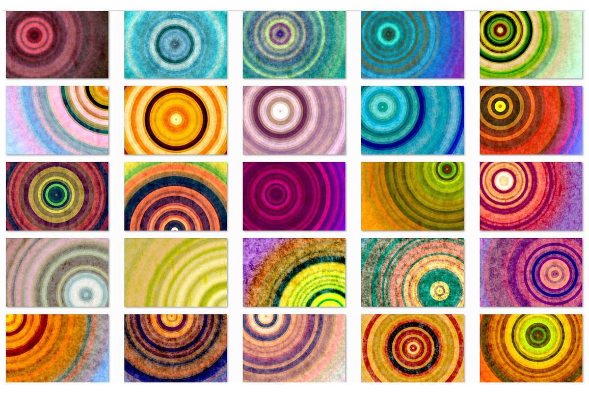 42 Retro Concentric Backgrounds, a Background Graphic by Kseniya-Omega (Photo 2 of 9)
