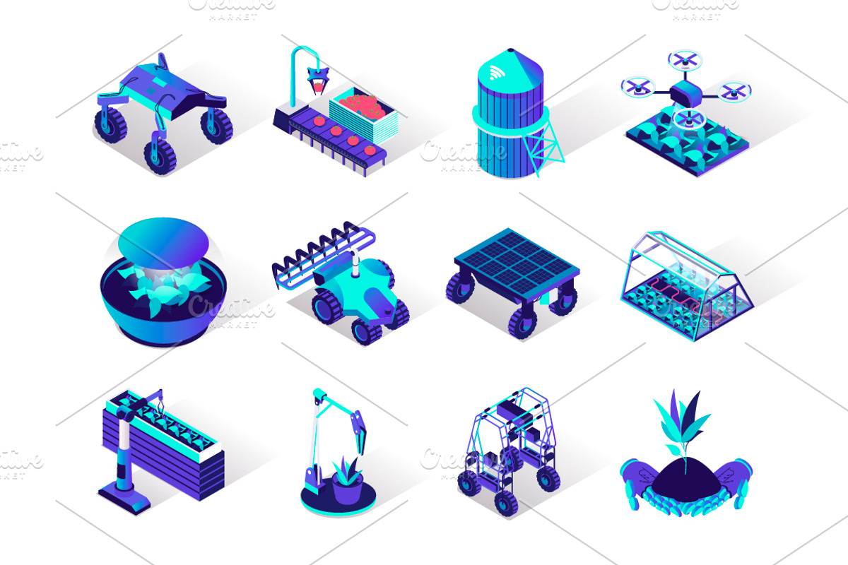 Isometric Vector Icons Pack, an Outline Icon by alexdndz (Photo 2 of 21)