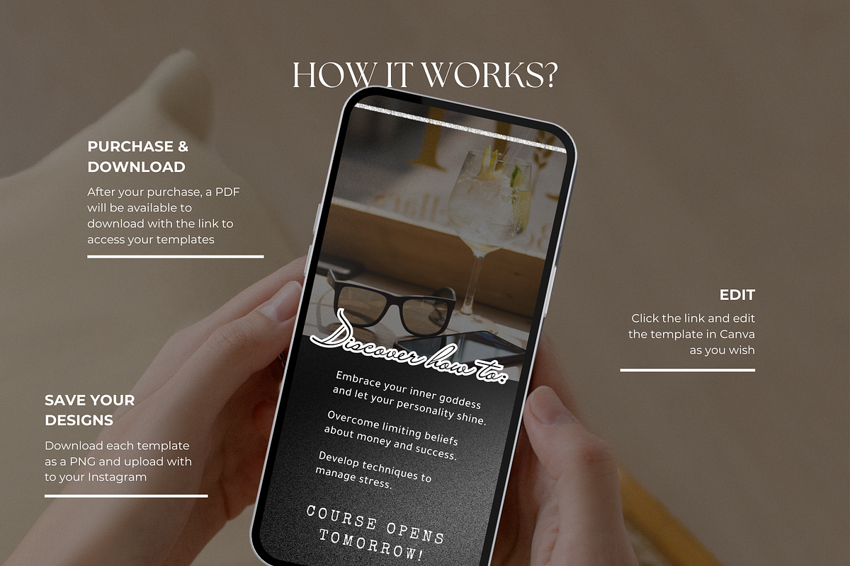 Life Coach Instagram Canva Templates, a Social Media Template by Cosmic Design (Photo 7 of 7)