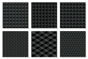 Black seamless geometric 3d textures, a Pattern Graphic by ExpressShop (Thumbnail 1 of 5)